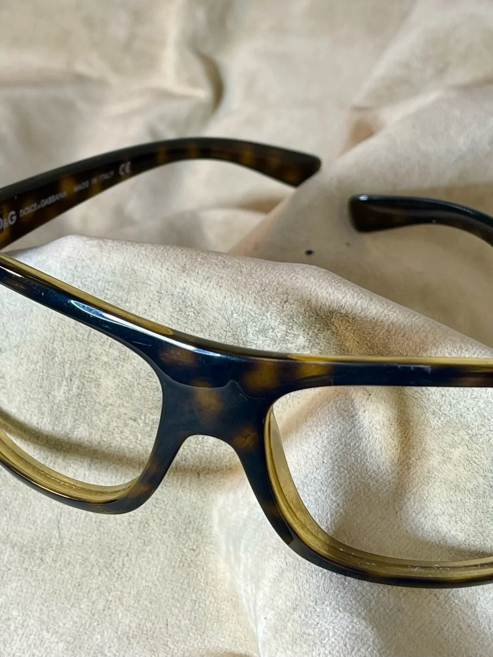 Dolce & GabbanaTortoiseshell Acetate Glasses - Brown & Black